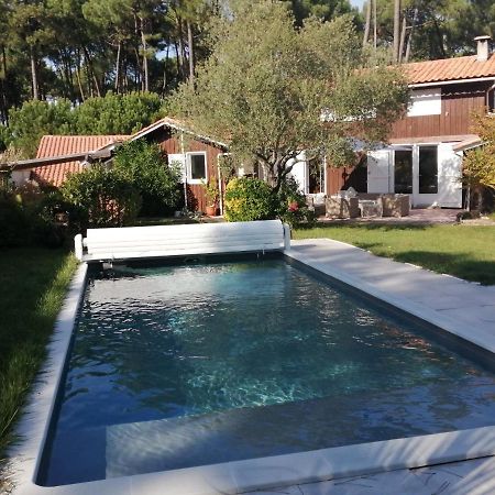 Maison Familiale En Bois Avec Piscine, Proche Du Bassin Гюжан-Местрас Экстерьер фото